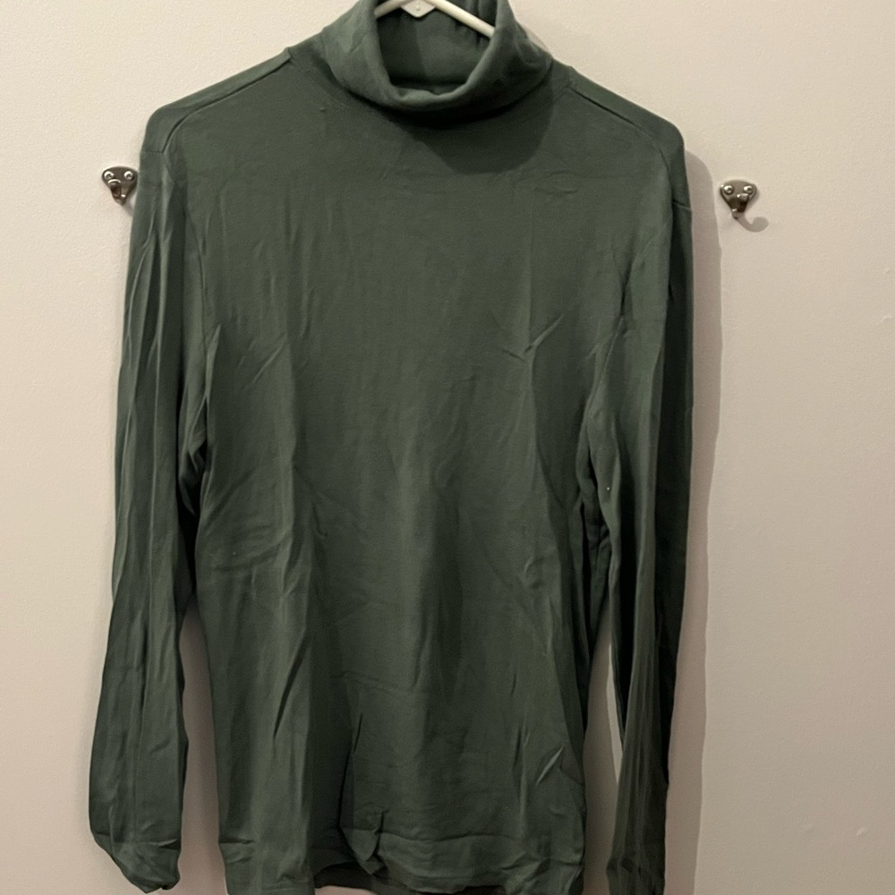 Blue/green turtle neck